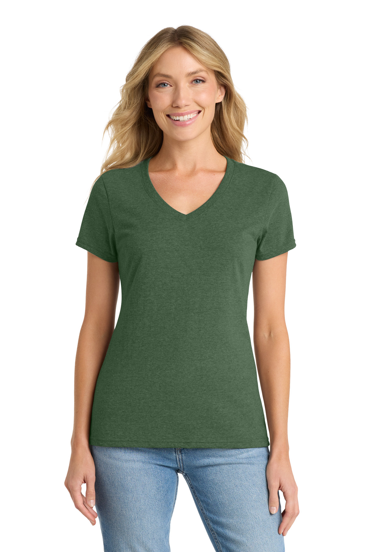 Port & Co Women's Fan Favorite Blend V-Neck Tee. LPC455V 53