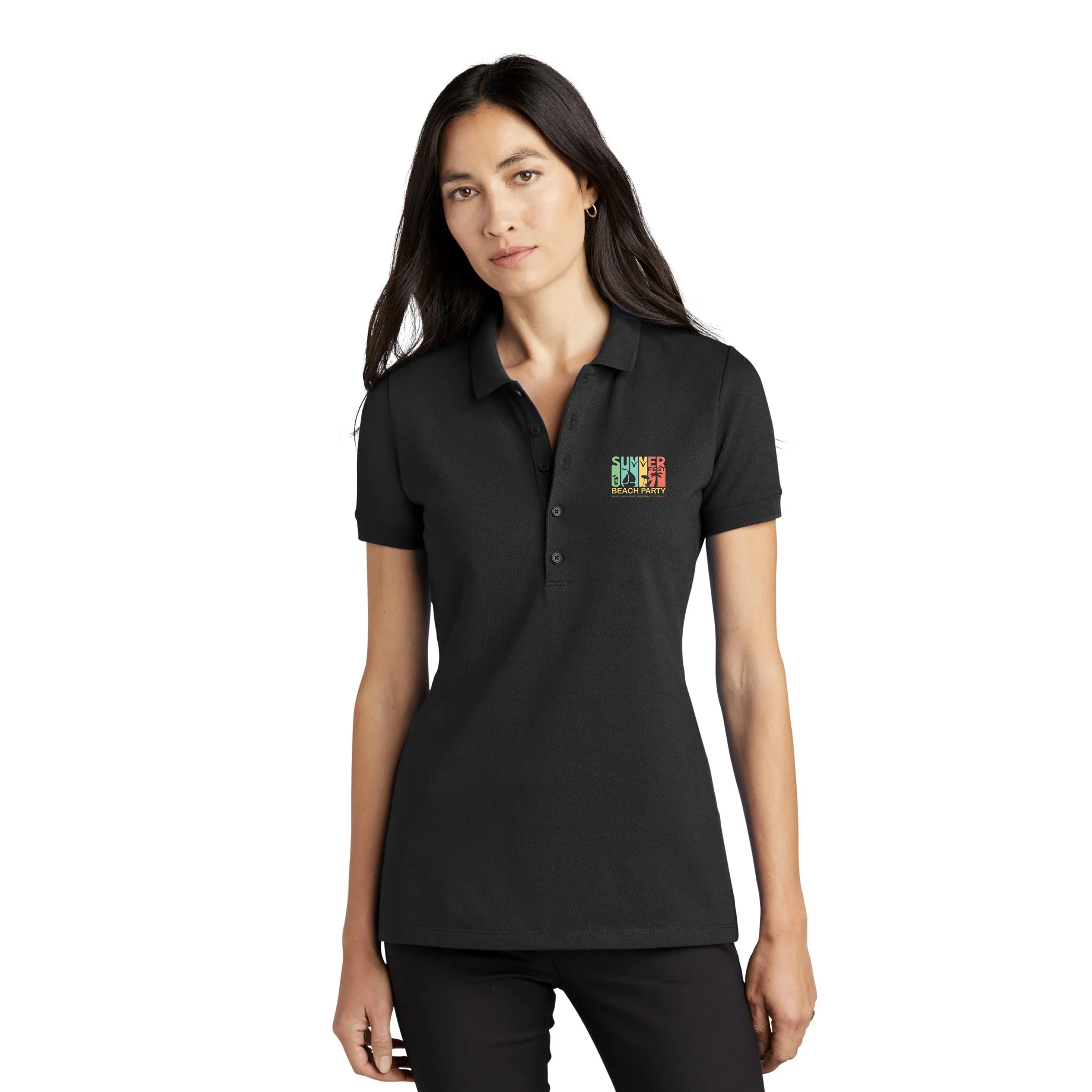 Mercer+Mettle(R) Women's Stretch Heavyweight Pique Polo 6