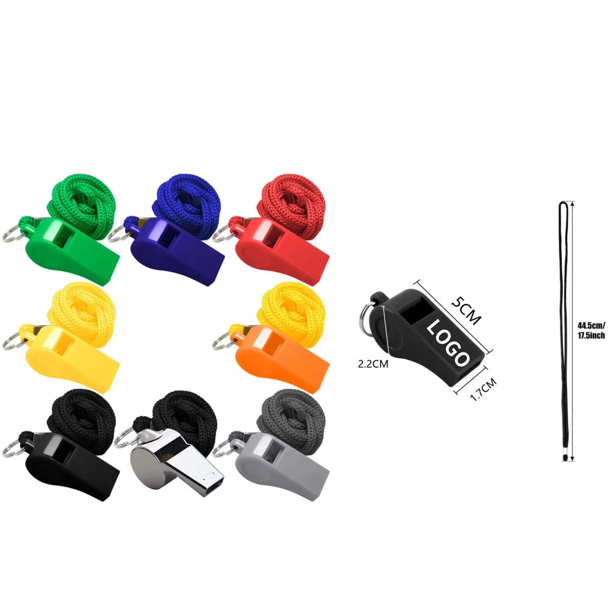 Colorful Coaches Whistle With Lanyard Physical Training 1