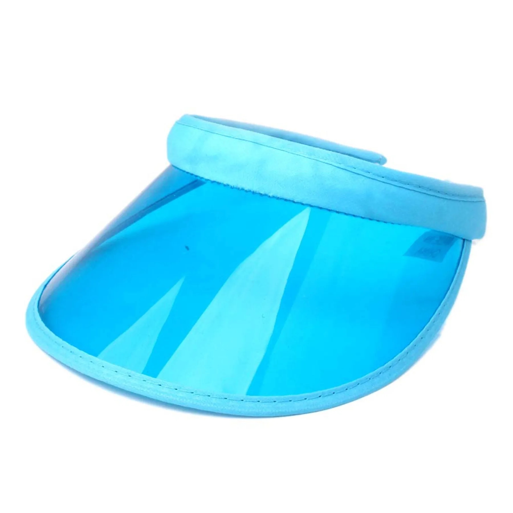 Unisex PVC Clear Sun Visors Cap 1