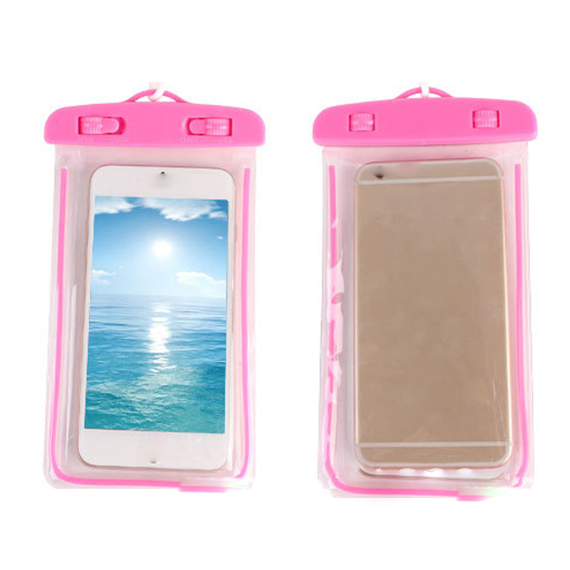Fluorescent mobile phone waterproof bag 4