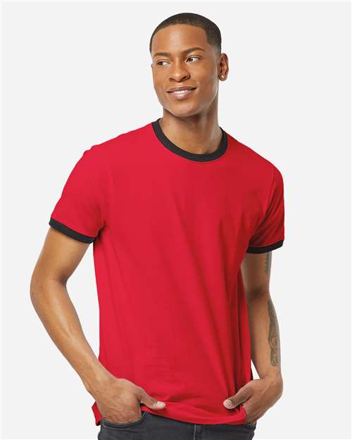 Unisex Fine Jersey Ringer T-Shirt - 246 118