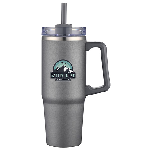 Milo 30 oz Vacuum Insulated Stainless Steel Mug with Straw 5