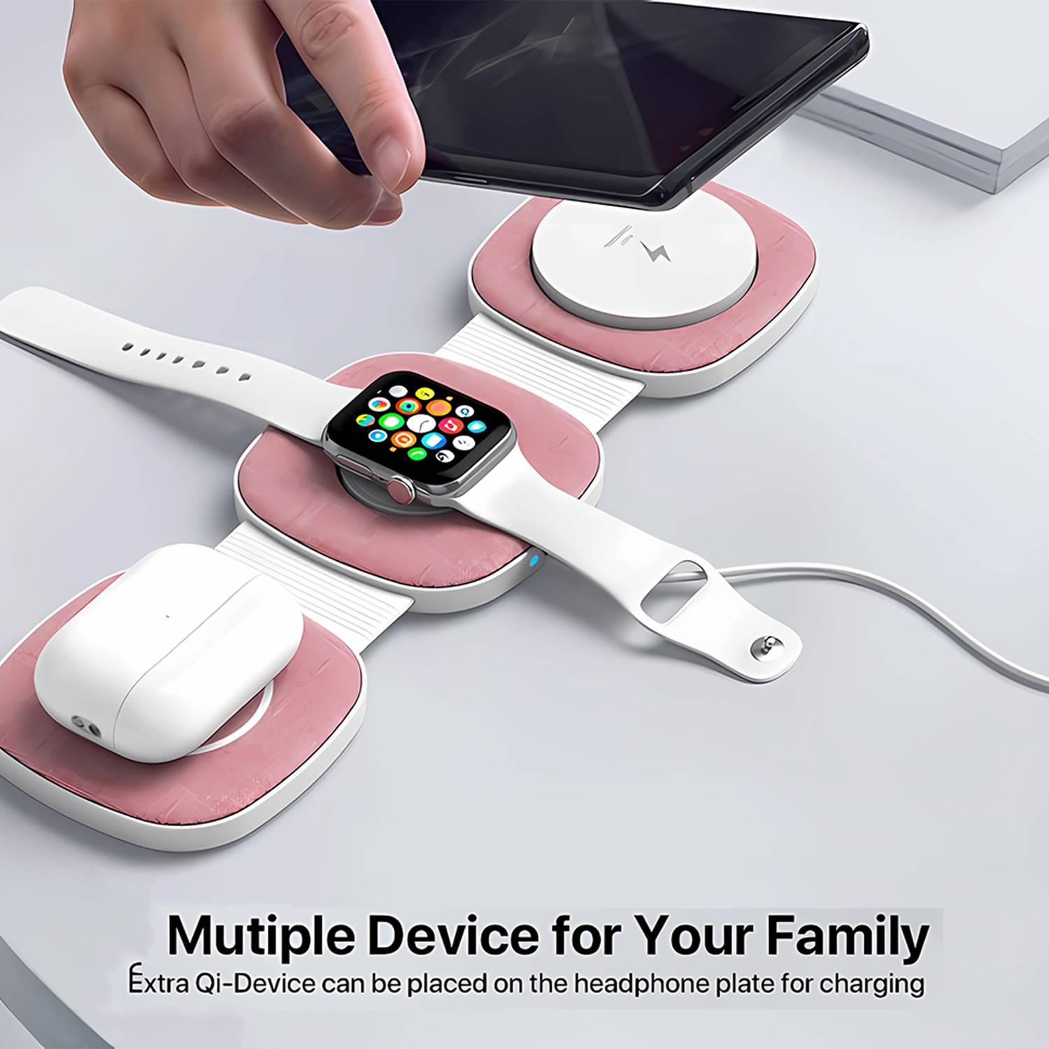 3 in 1 For Multiple Devices Foldable Wireless Charging 5
