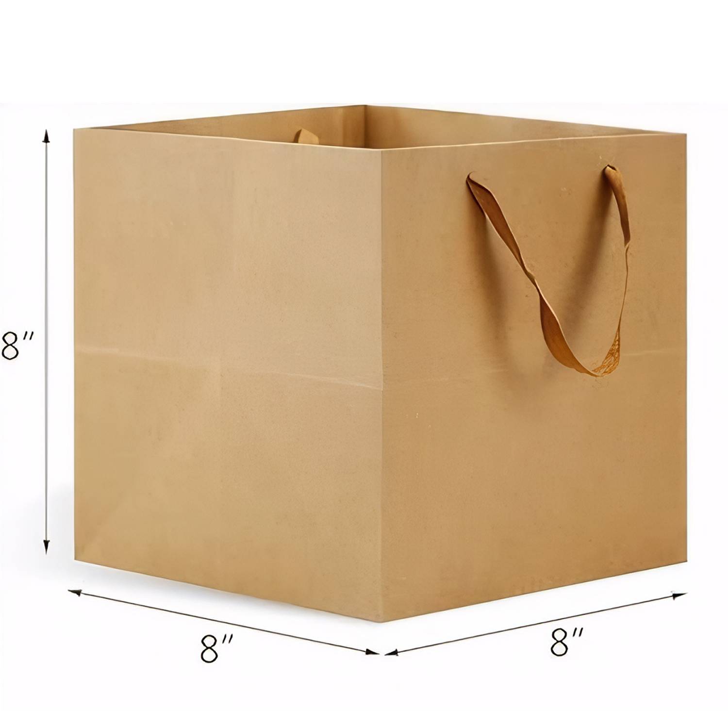 Square Gift Shopping Paper Bag w/ Handles 6