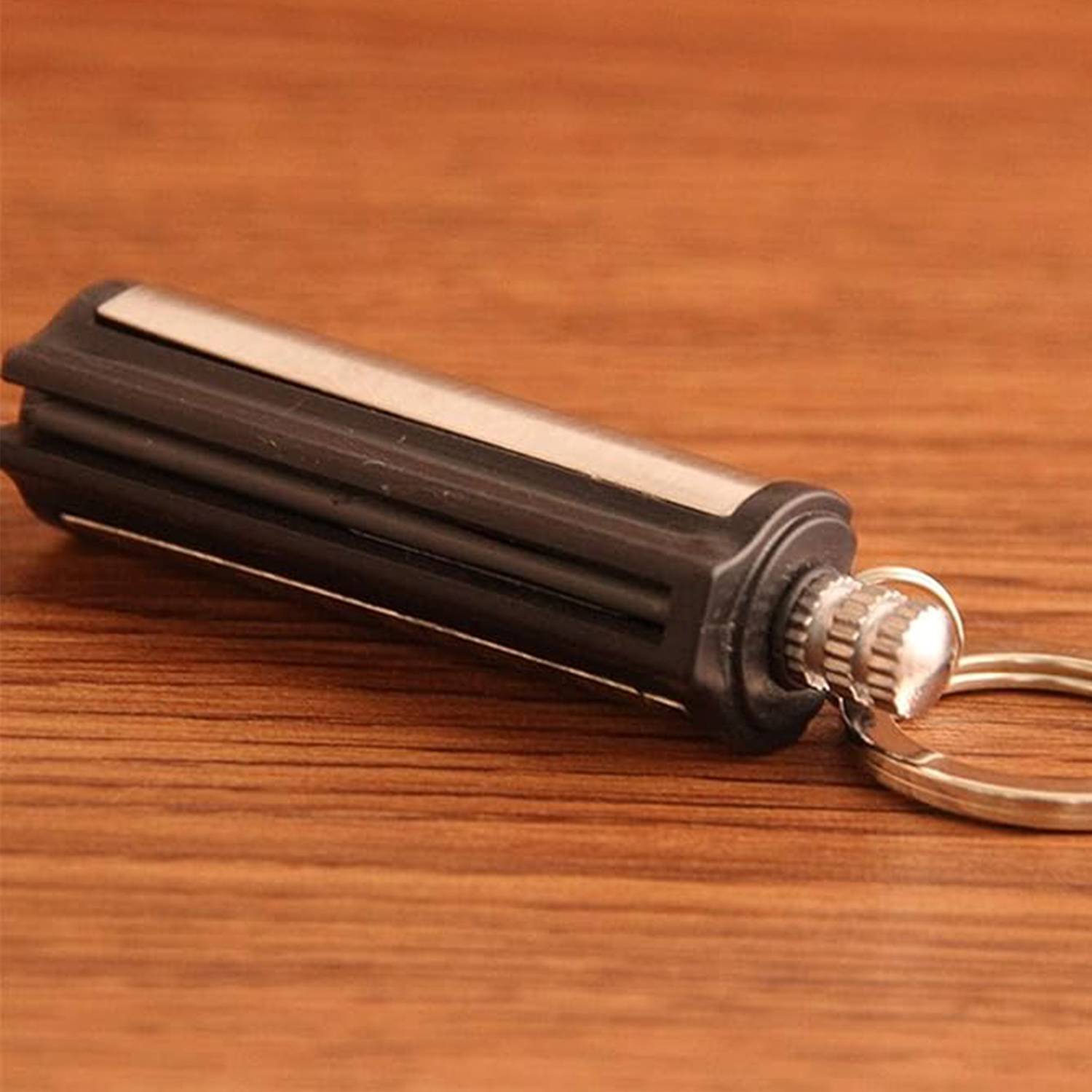 Metal Matches Lighter W/ Key Ring 1