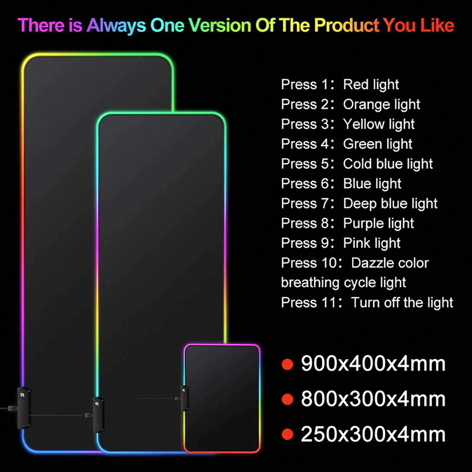 Led RGB Gaming Mouse Pad 7