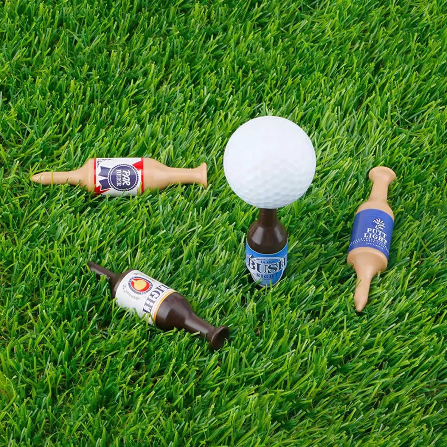 Mini Beer Bottle Golf Tees 2