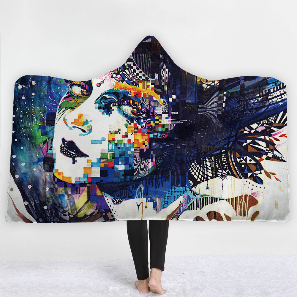 Full Color Hooded Blanket 2