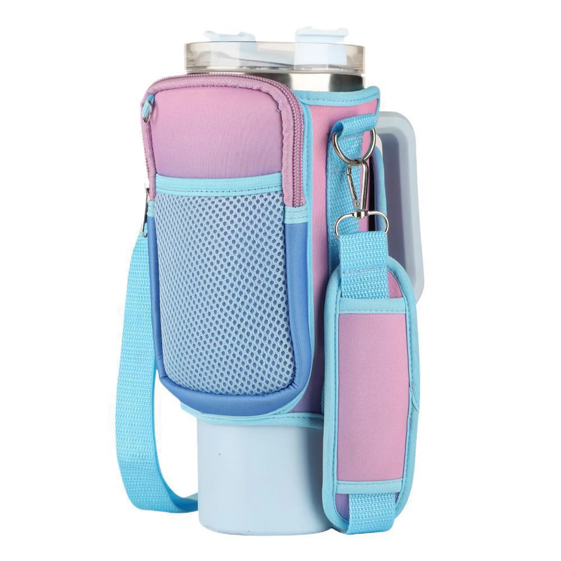 Water Bottle Holder Pouch with Adjustable Strap for 40oz 7