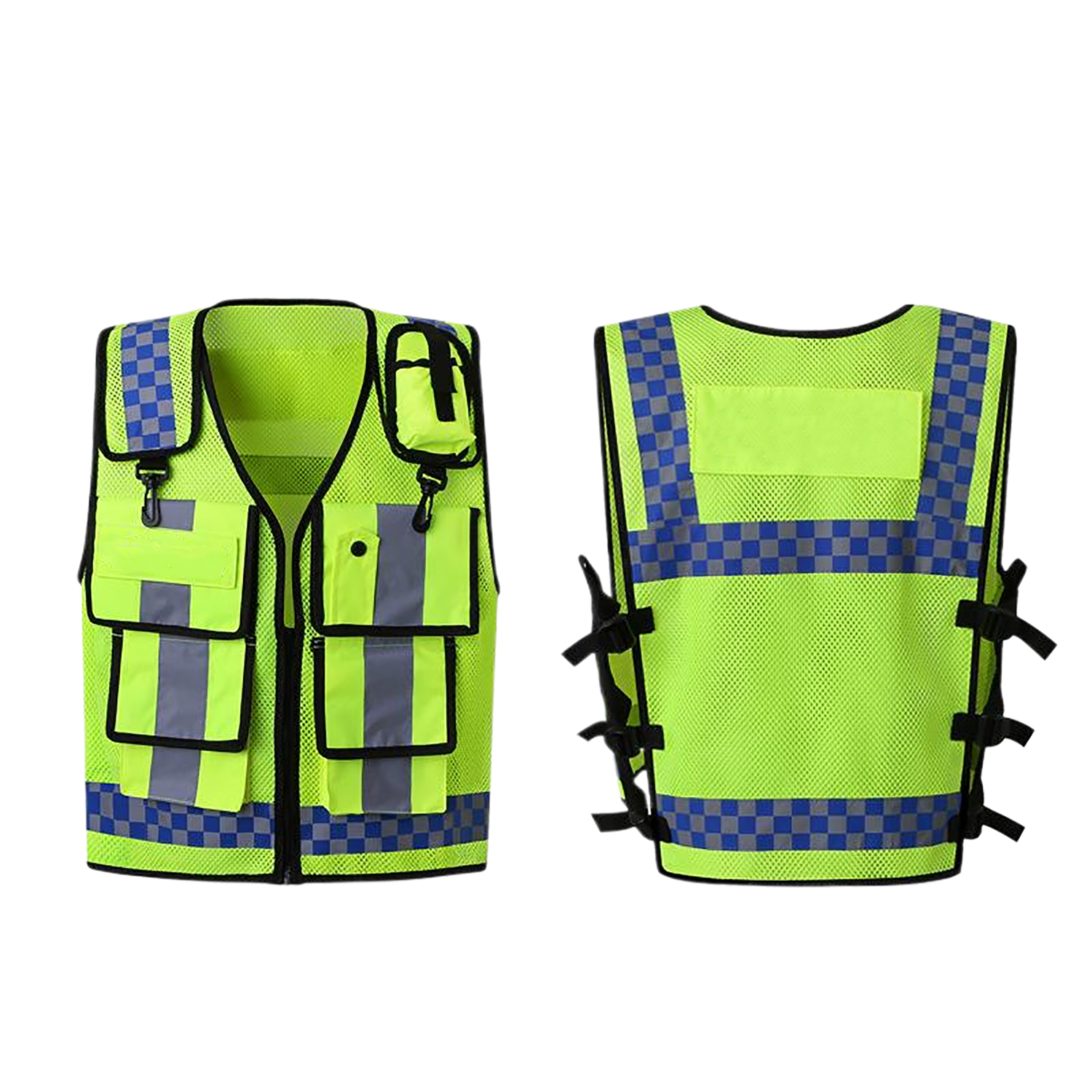 Adjustable High Visibility Reflective Safety Vest 4