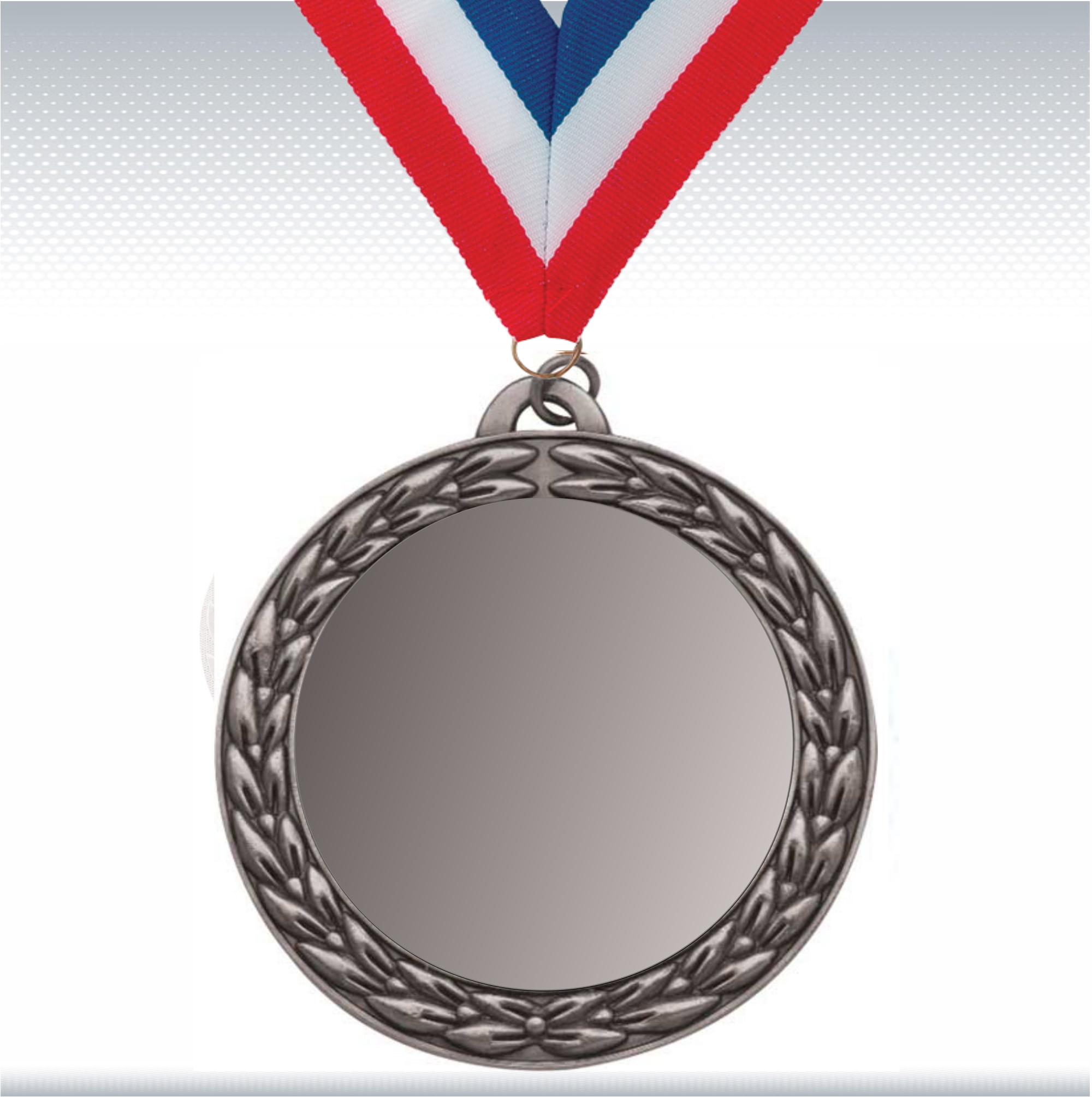 2 3/4" Antique Silver Insert Medal 6