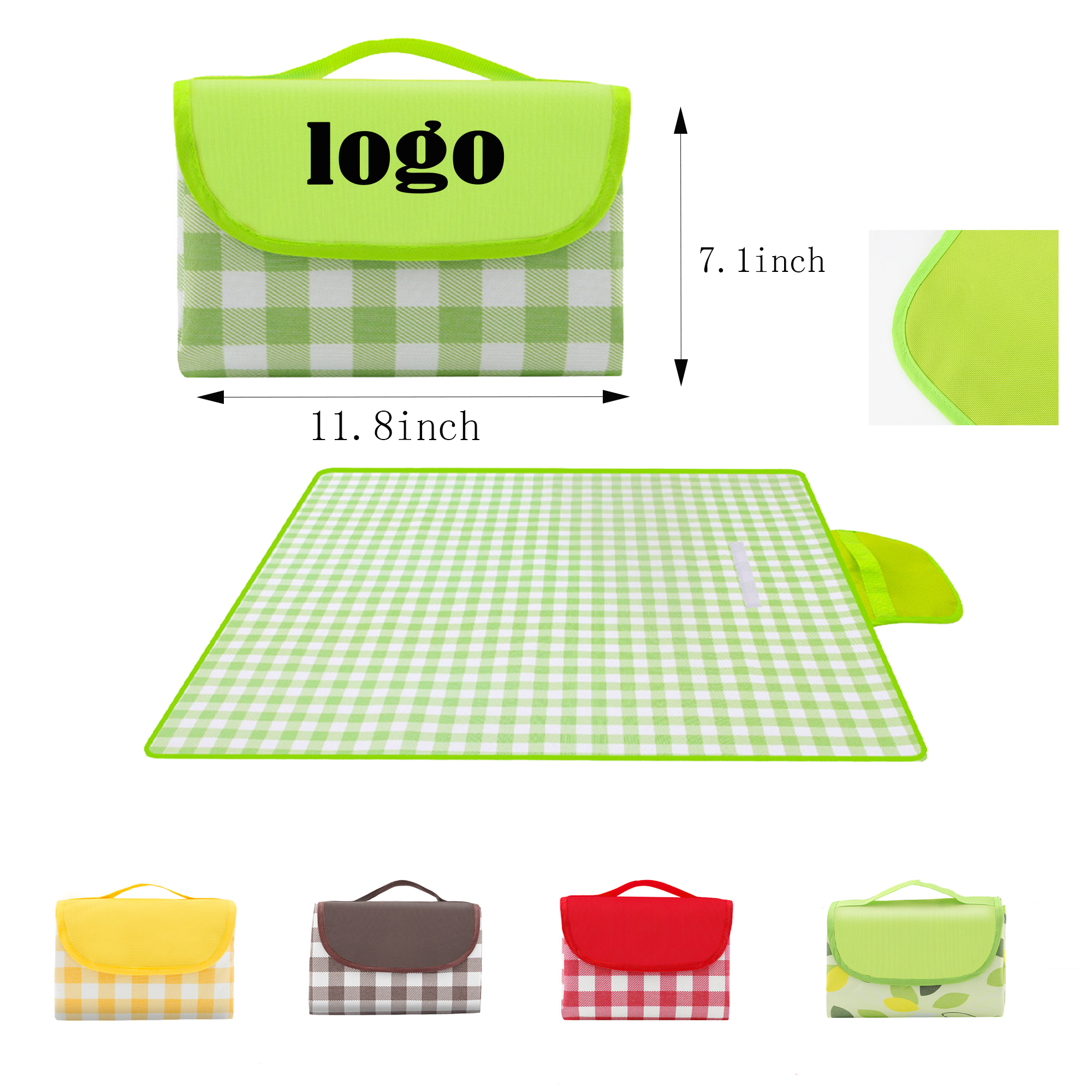Oxford Picnic Outdoor Waterproof Foldable Blanket For Travel MOQ50 2