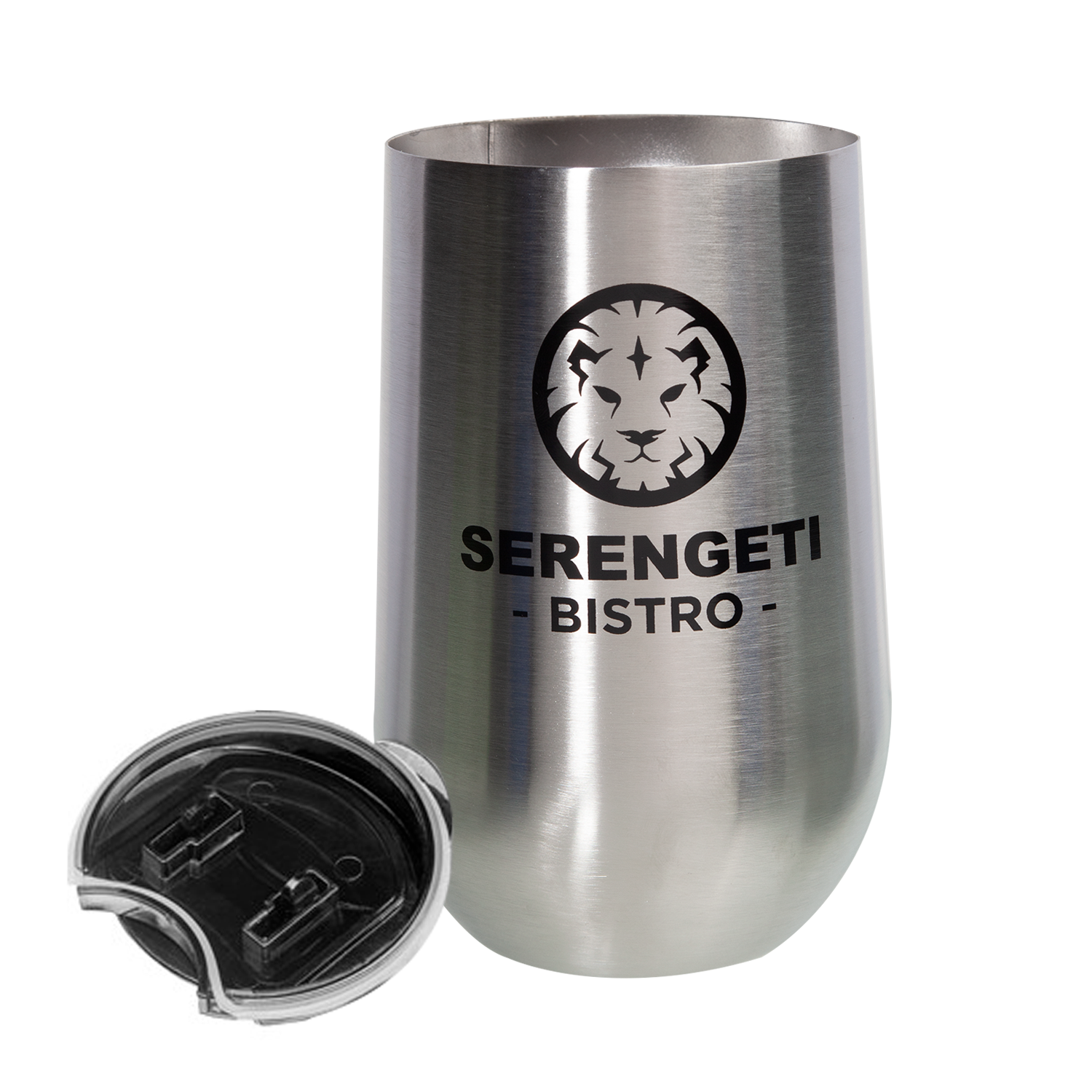14 oz. Buzzed Stainless Steel Coffee Mug (1 Color Imprint) 2