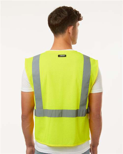 Single Pocket Zipper Mesh Vest