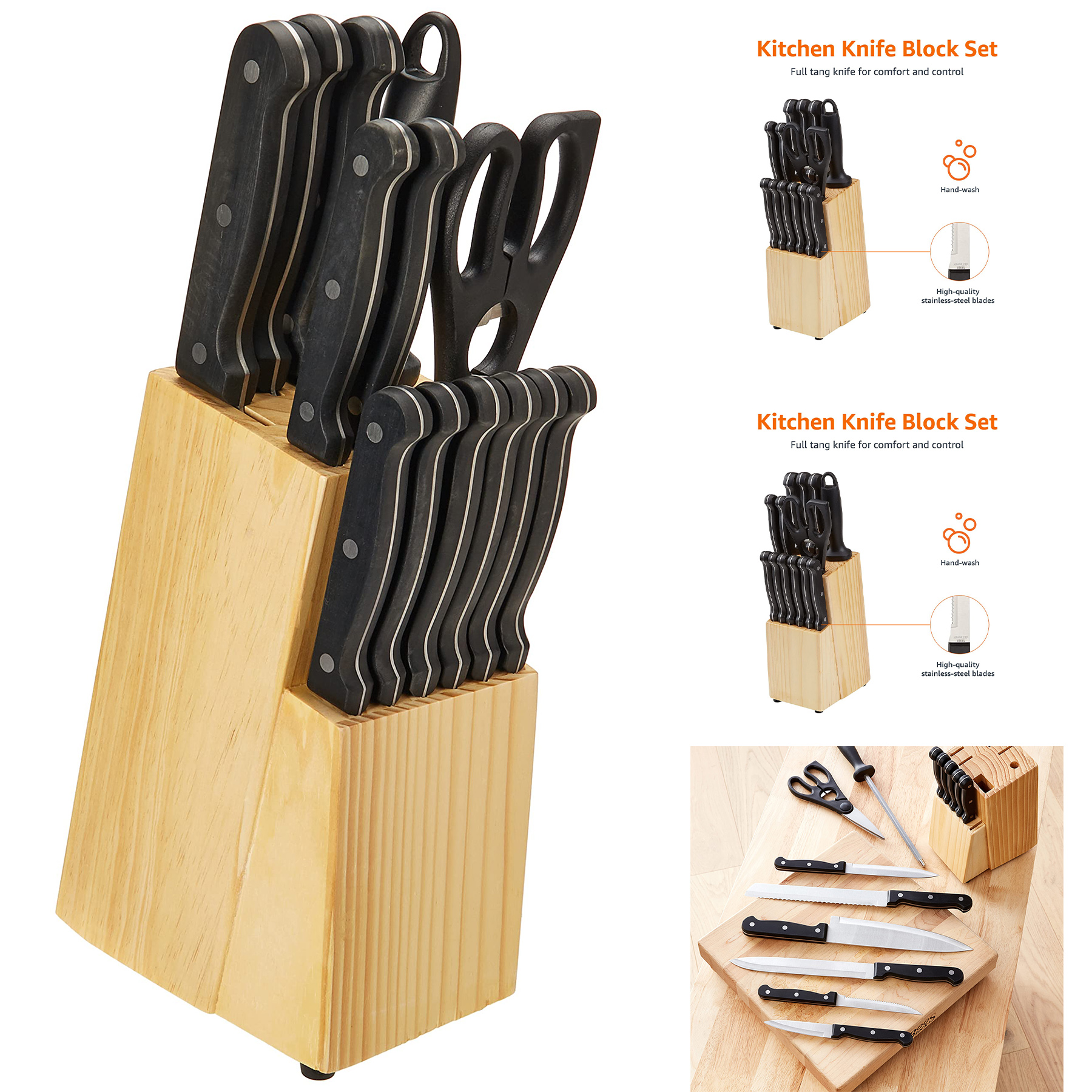 14-Piece Kitchen Knife Set