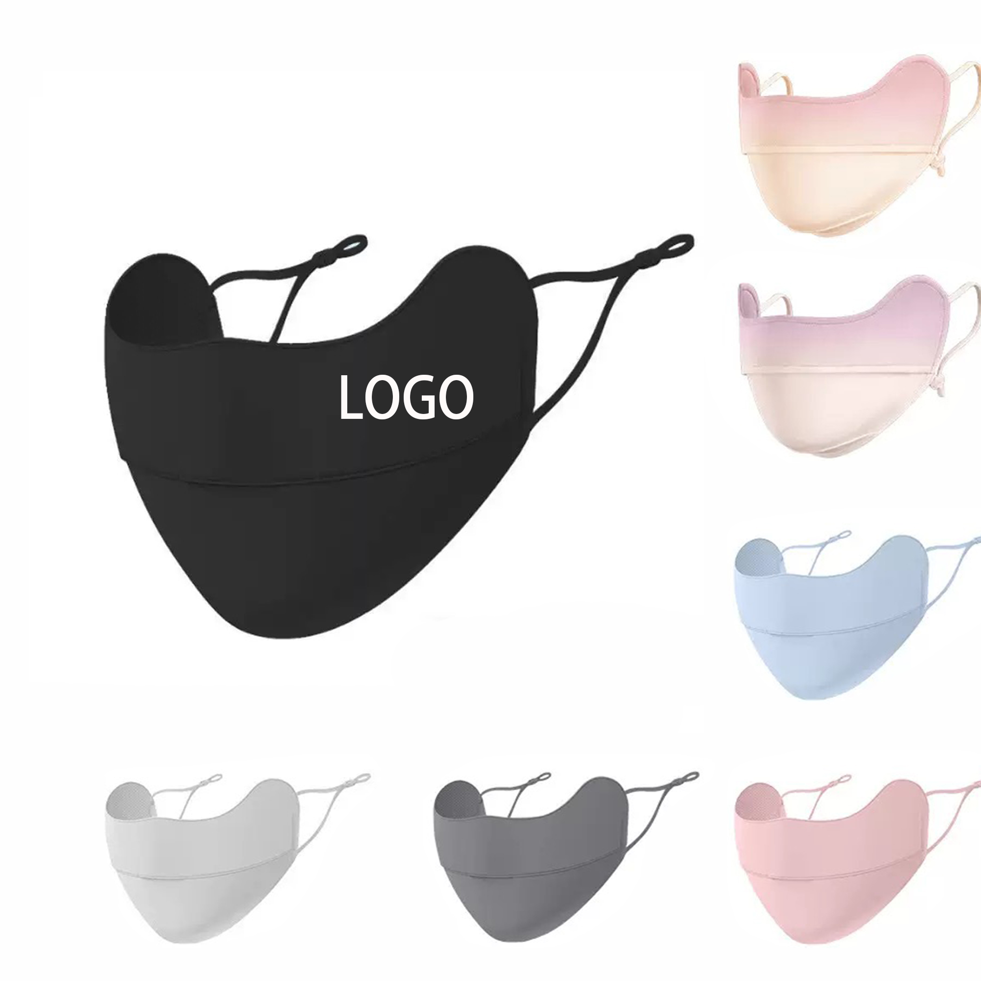 Anti-dust Cool Feeling Ice Silk Sunscreen Mask MOQ 50pcs 3