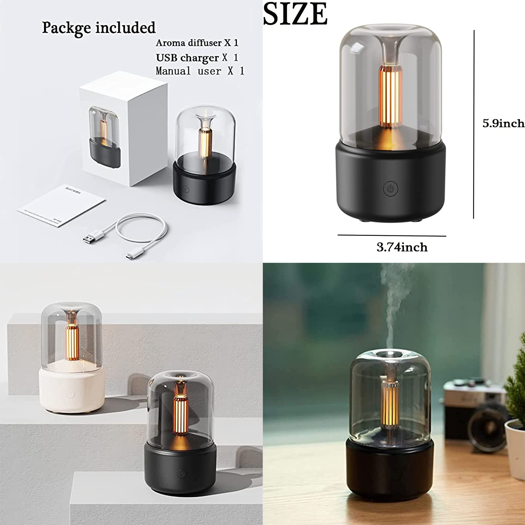 Candlelight Flame Air Diffuser 2