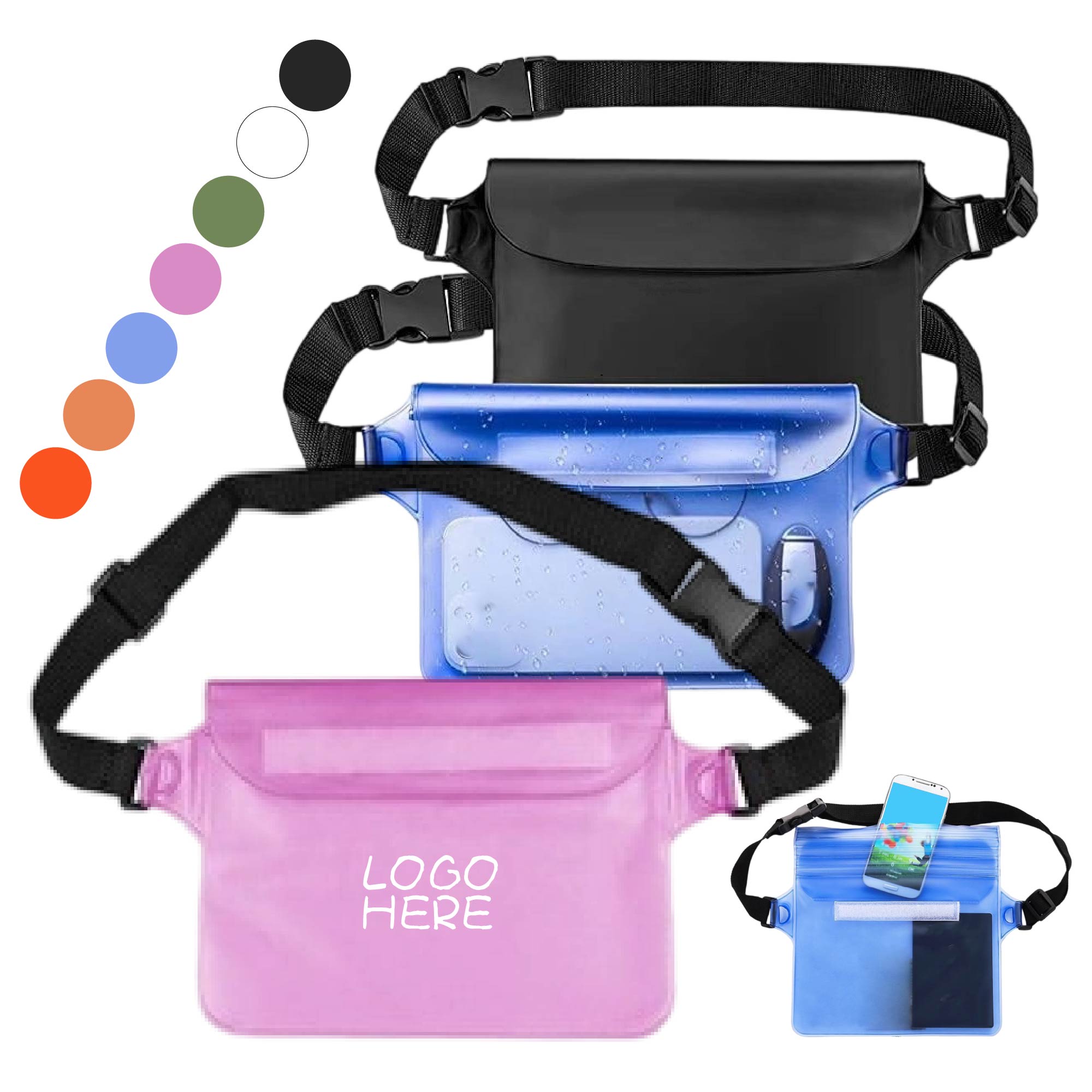Outdoor Pvc Waterproof Waist Bag 2