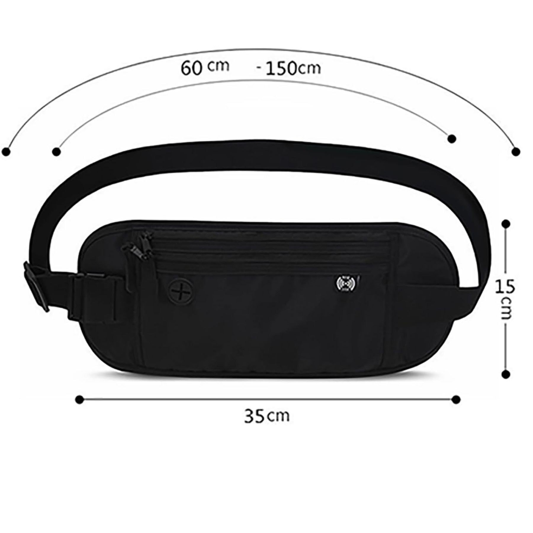 RFID Blocking Sports Waist Bag 2