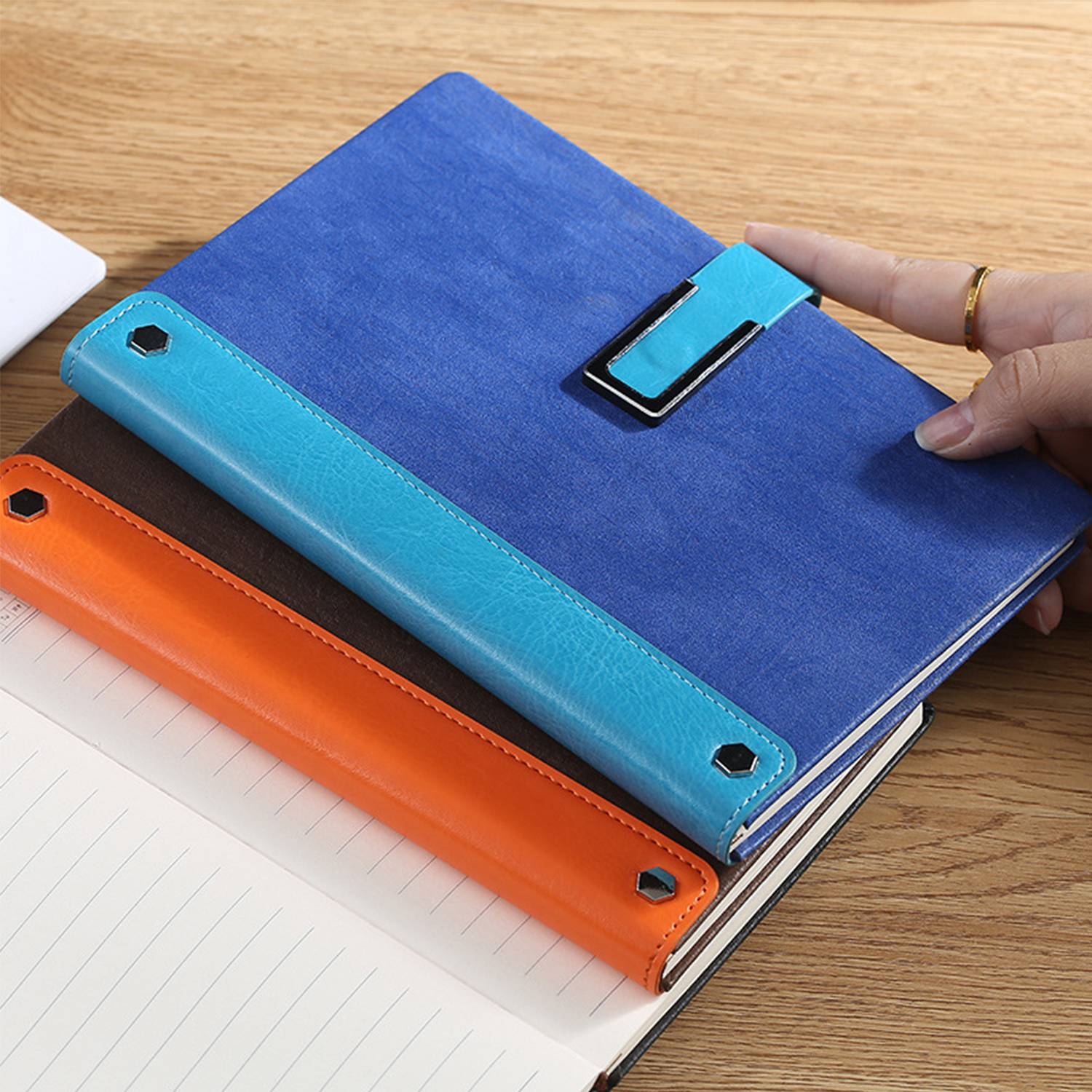 A5 PU Leather Business Notebook w/ Buckle 10