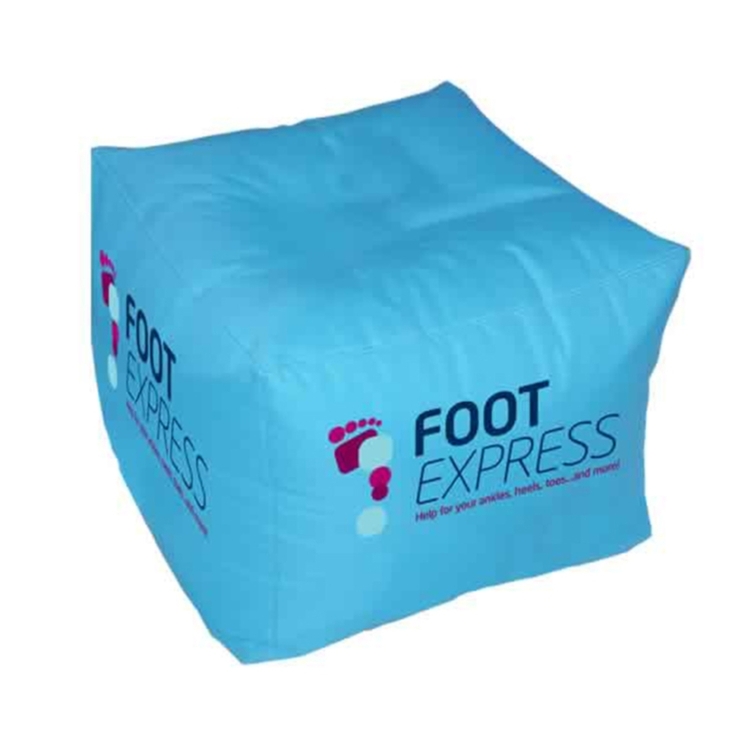 Bean Bag Ottoman Cube Chair, 36"W x 36"H 2