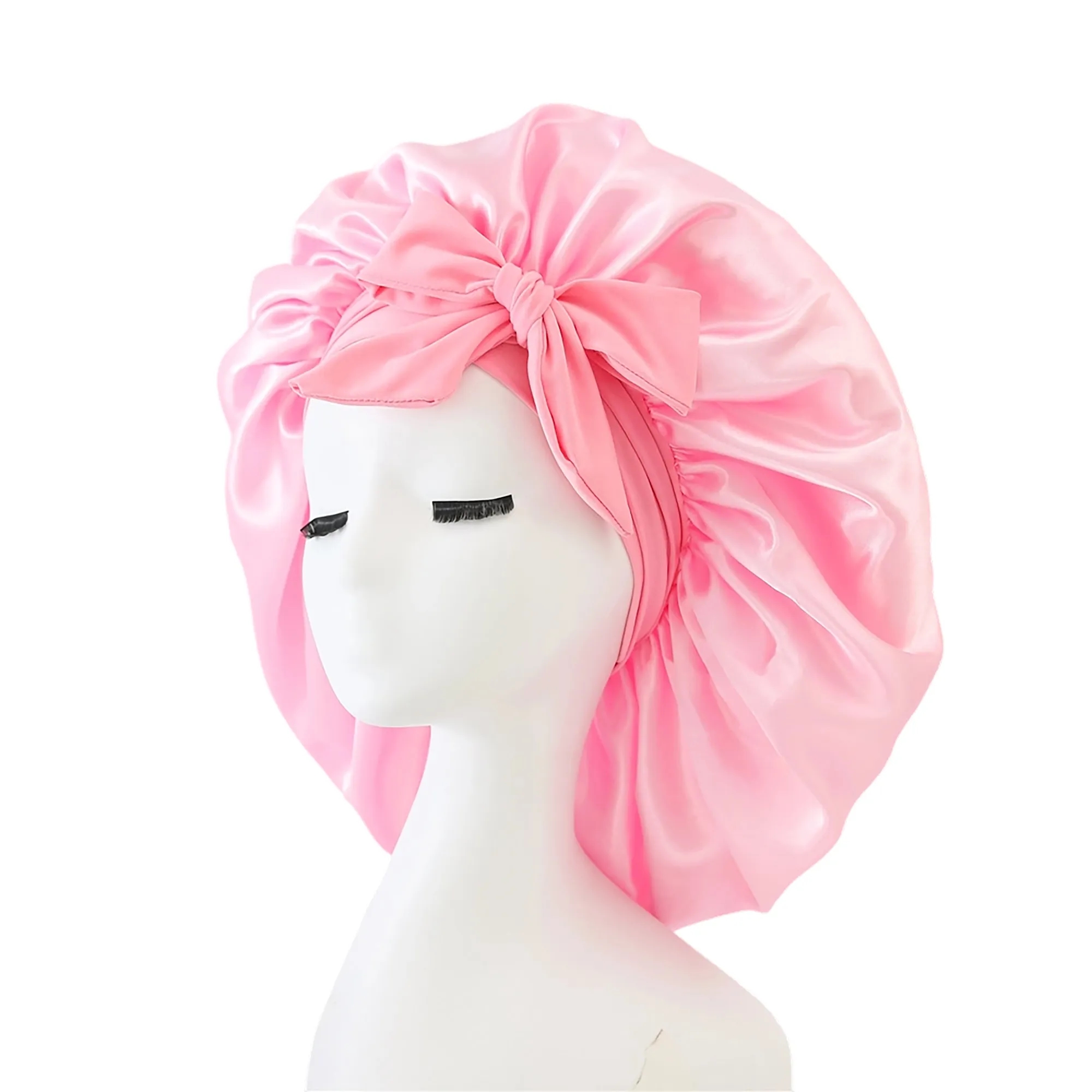 MOQ 50 Satin Hair Protection Sleep Cap 12