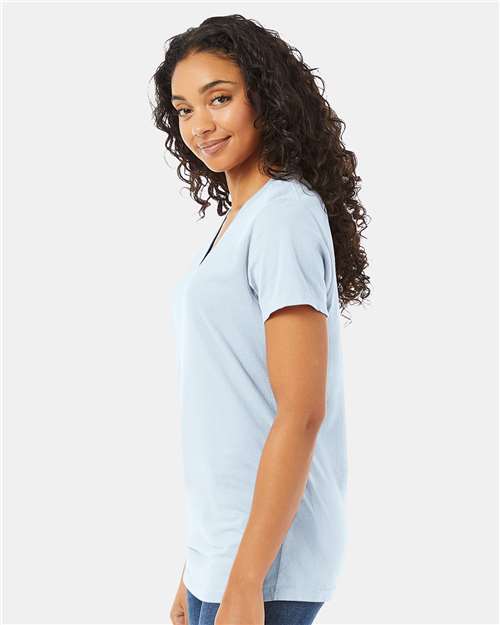 Women's Garment-Dyed V-Neck T-Shirt - GDH125 48