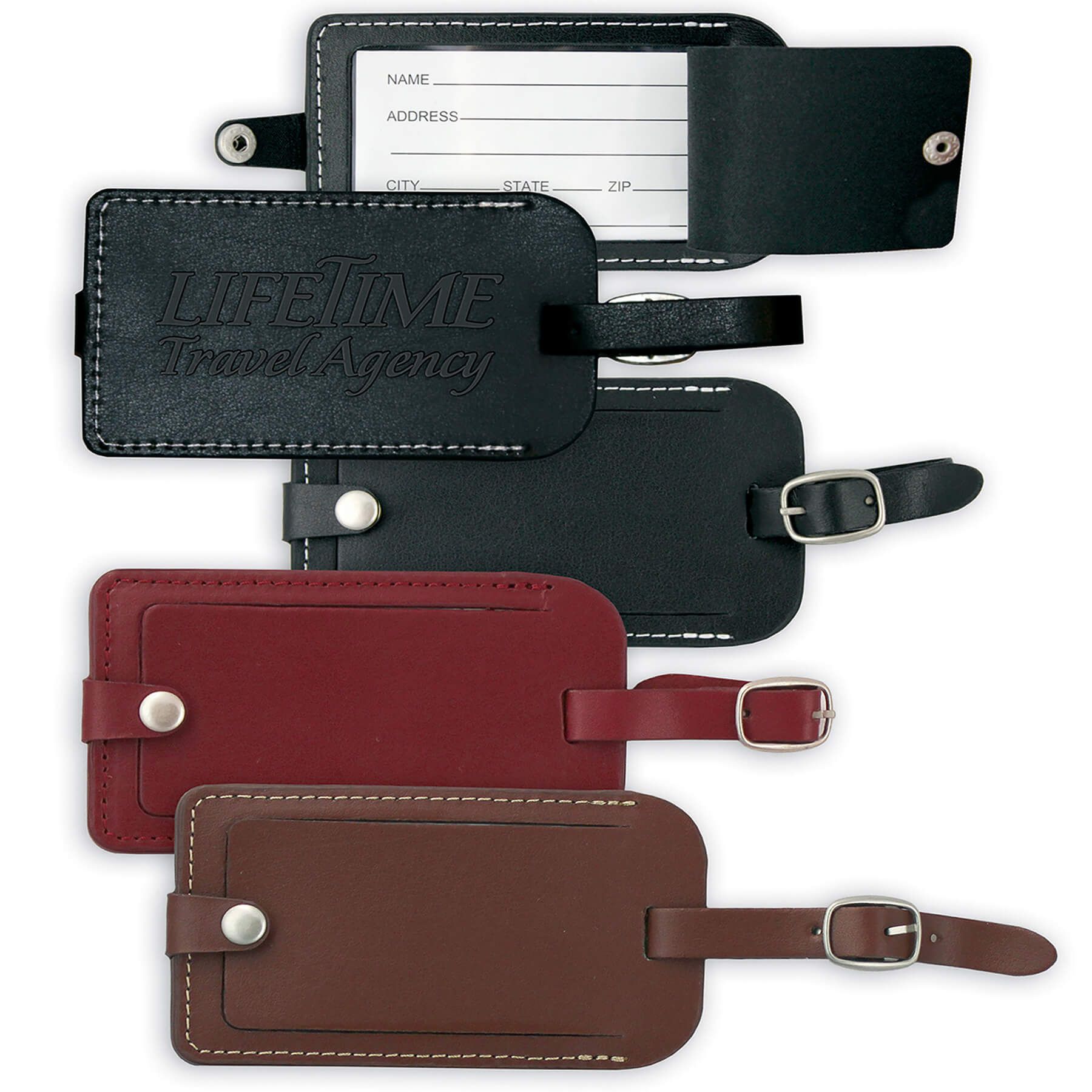 Vintage Leather Luggage Tag 3