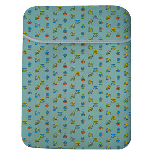 Full Sublimation Reversible Laptop Sleeve with Fold-Over 1