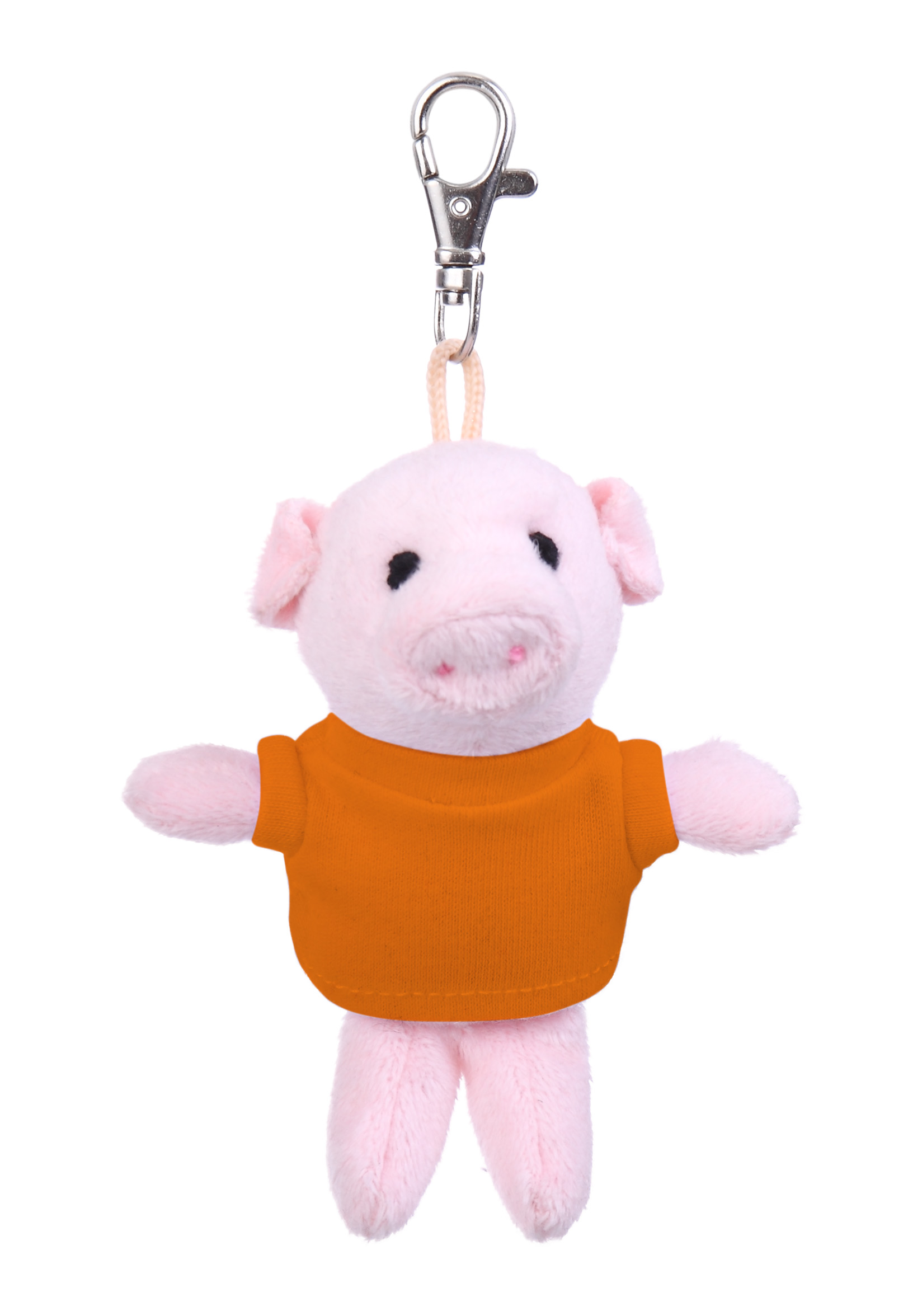 Soft Plush Pig Keychain with Tee 4