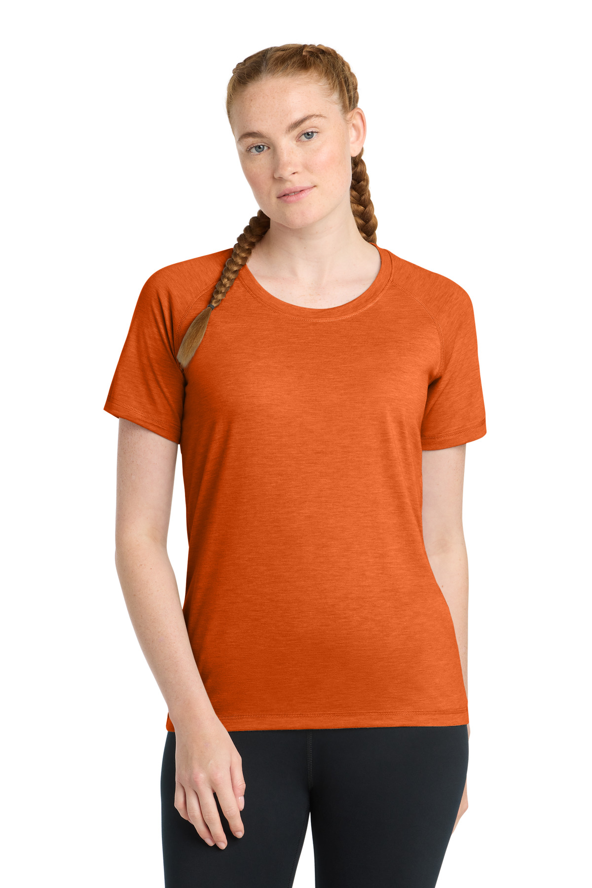 Sport-Tek Women's PosiCharge Tri-Blend Wicking Scoop Neck Raglan Tee. LST400 31