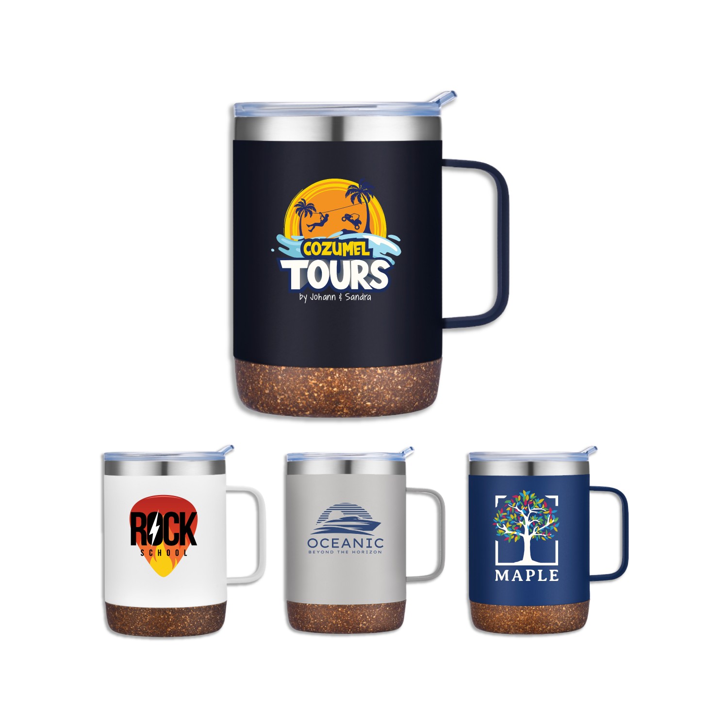 Cork Mate 12 oz Stainless Steel Camp Mug