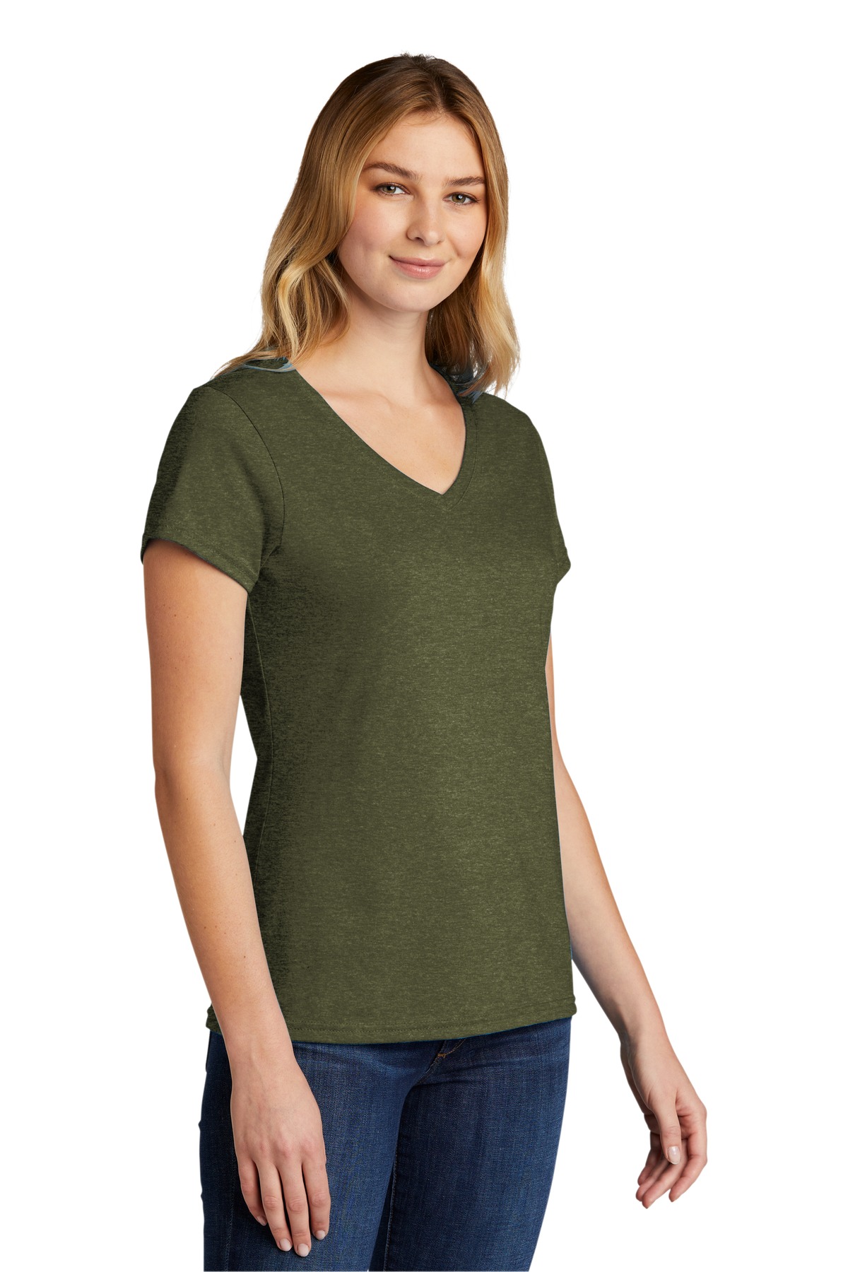 Port & Company® Women's Tri-Blend V-Neck Tee 6