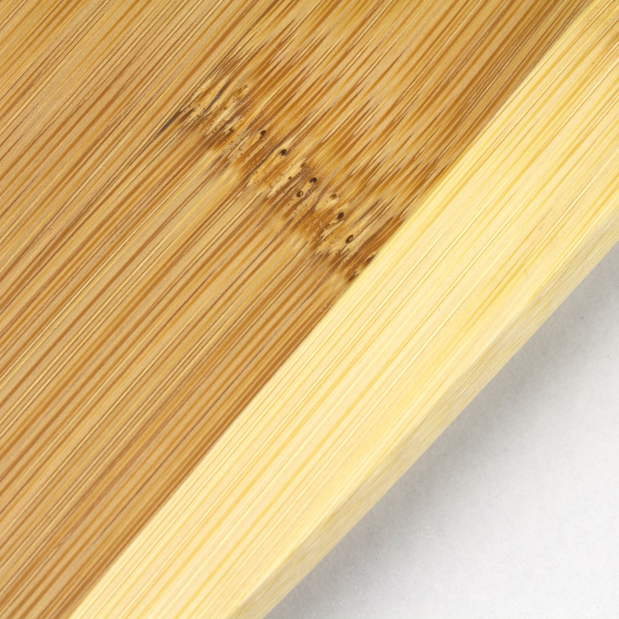 3-Piece Two-Tone Bamboo Serving and Cutting Board Set, 14" x 11" x 3/8", 11" x 9" x 3/8", and 8" x 6 9