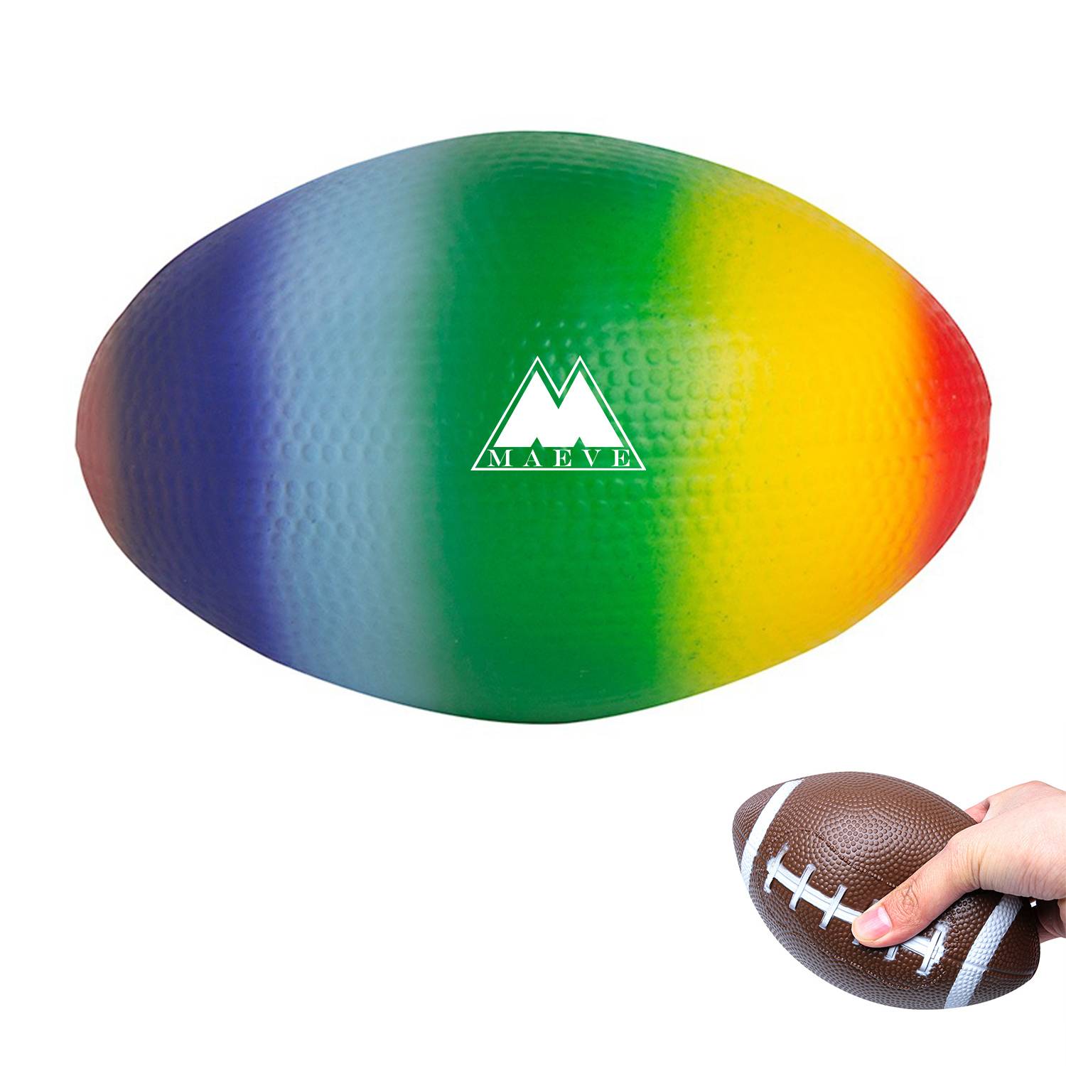 Rainbow Football Stress Reliever 1