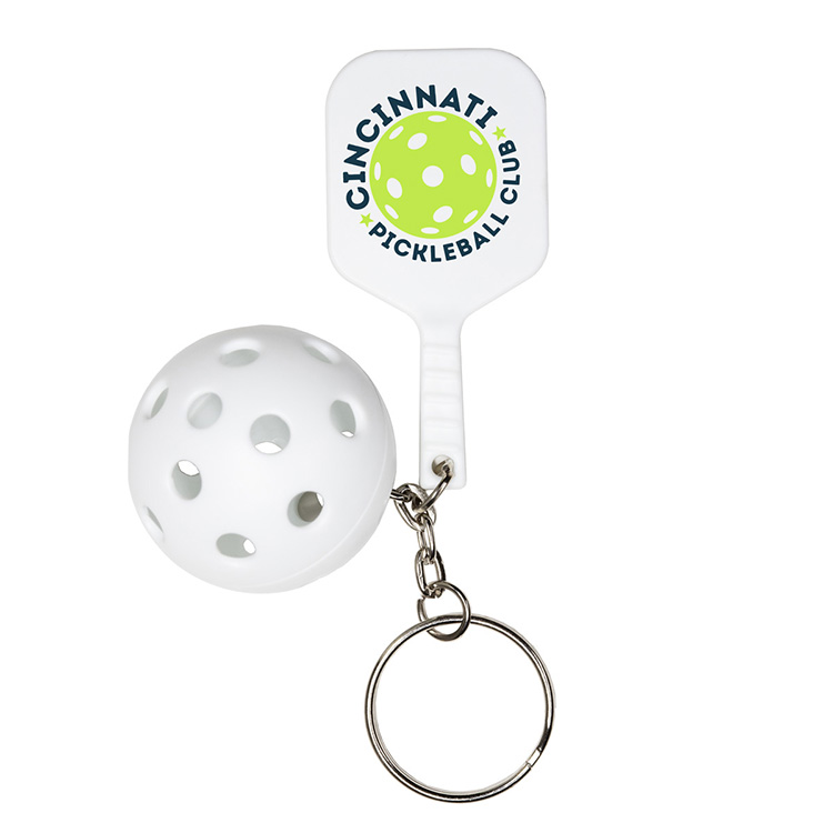 "PICKLE PADDLE" Pickle Ball Keychain 10