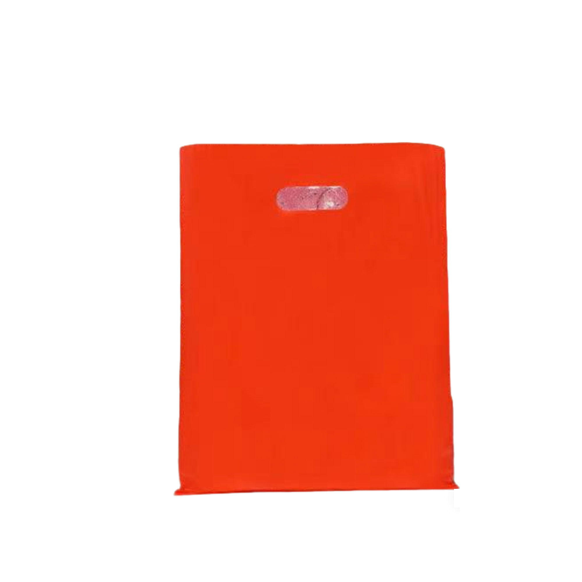 Plastic Die Cut Handle Bag 10" x 14" Durable PE Carry 14