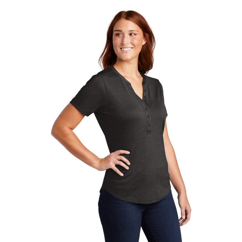 Sport-Tek Women's Endeavor Henley. 9
