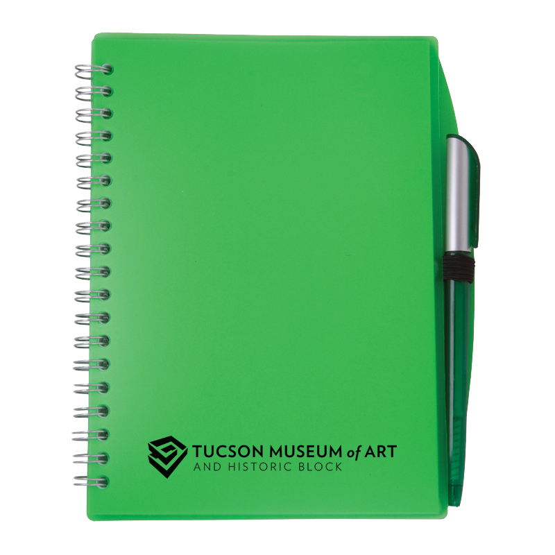 5-3/4" x 7" Color-Pro Spiral Unlined Notebook with Pen 5
