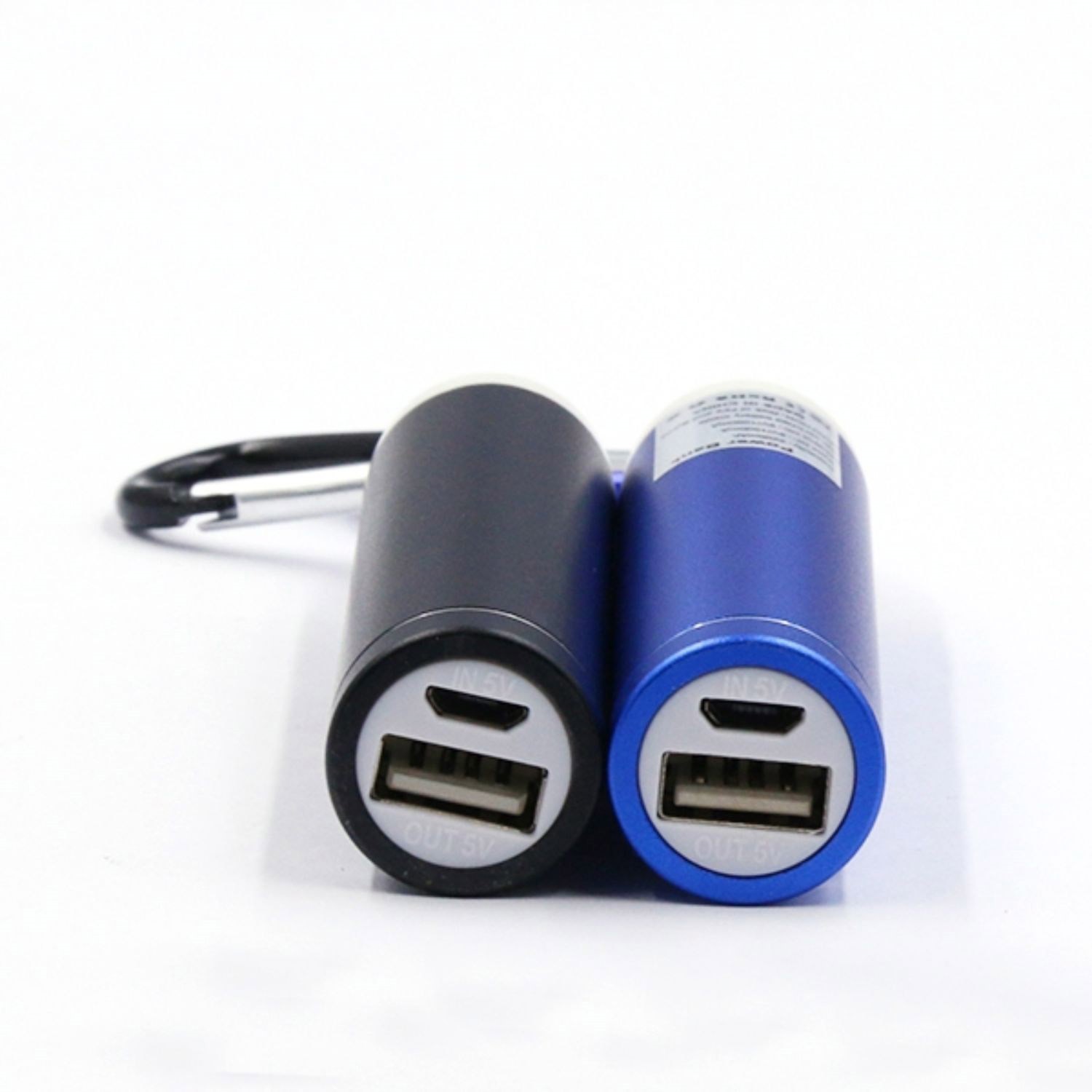 Cylindrical 2200 mAh Power Bank w/ Carabiner USA Powerbanks 4
