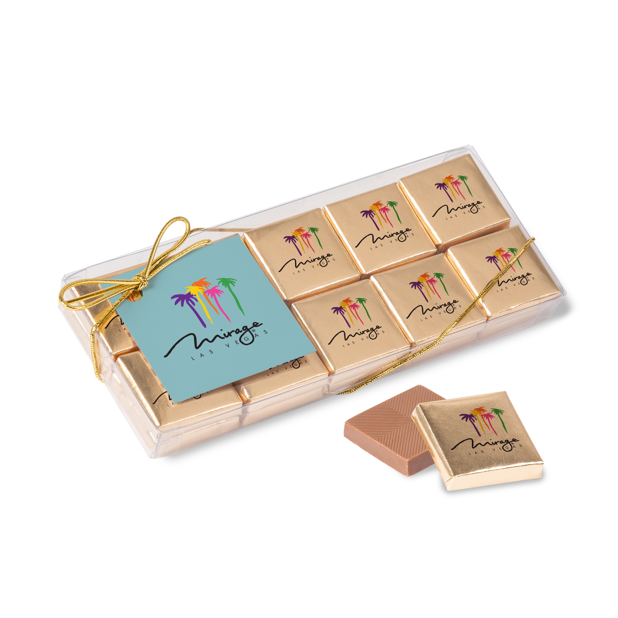Twenty Piece Chocolate Foiled Square Box-Full Color 2