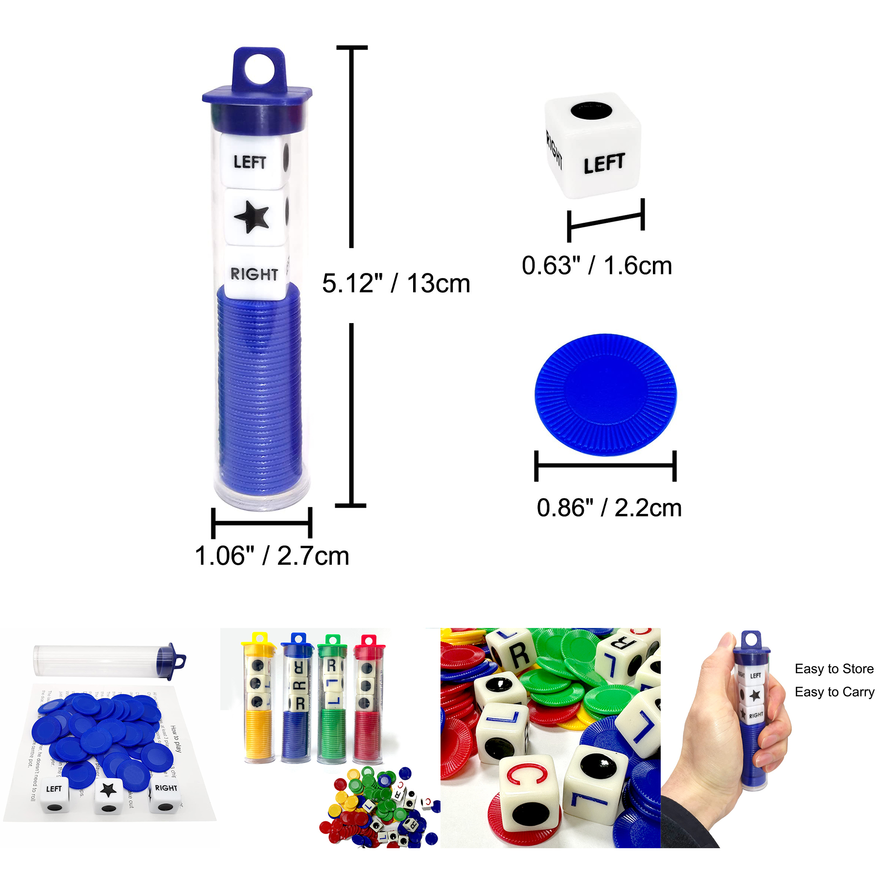 Left Right Center dice Game Prime Set 2
