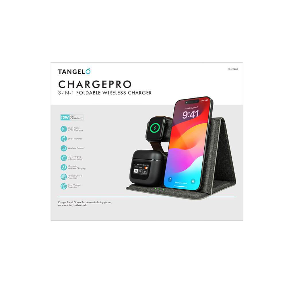 ChargePro 3 in 1 Foldable Wireless Charger