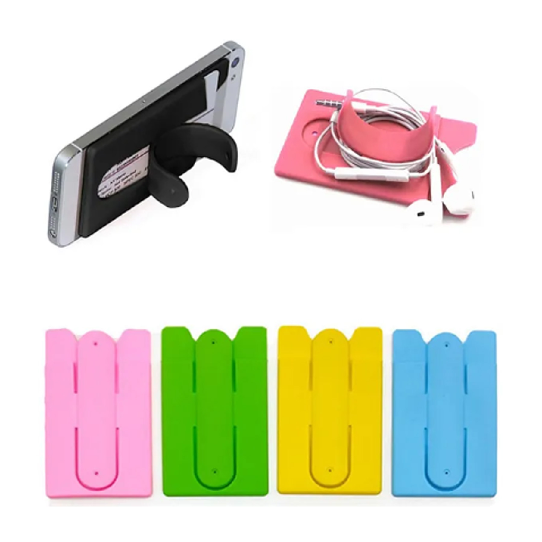 Silicone Phone Card Holder with Stand 1