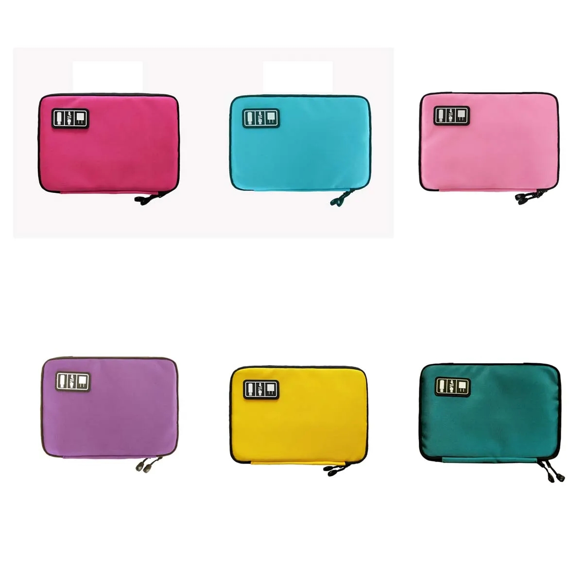 Custom Portable Reusable Travel Cable Organizer Bags Case 9