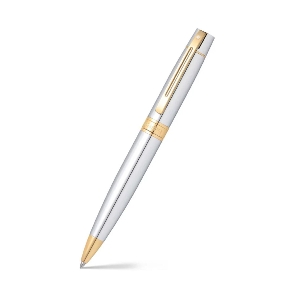 SHEAFFER® 300 Glossy with Gold Trim Executive Ballpoint Pen w/ Gift Box