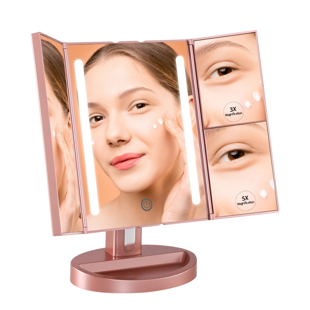 Tri-Fold Lighted Vanity Mirror 26