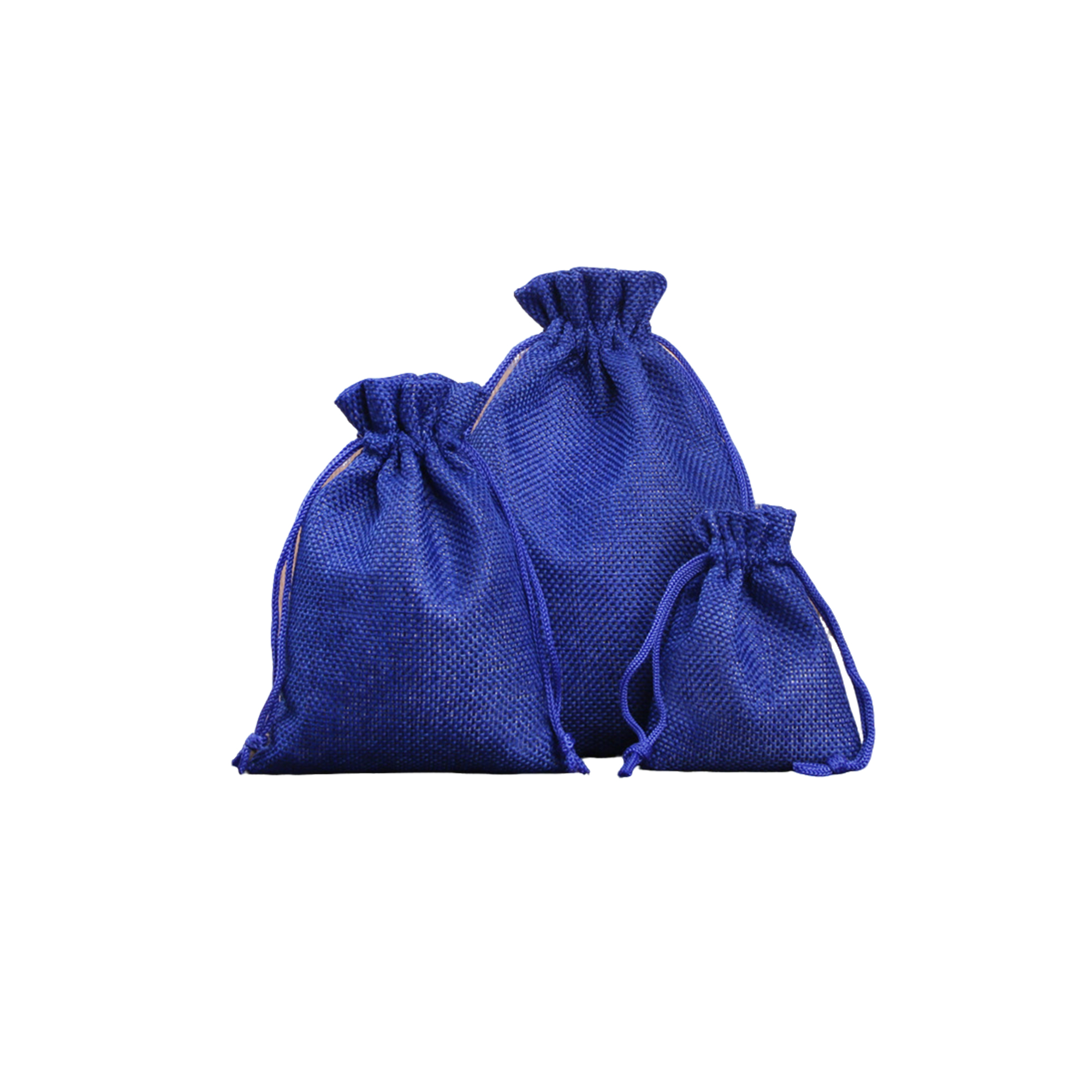 Burlap Drawstring Gift Pouch With Double Knot Closure 19