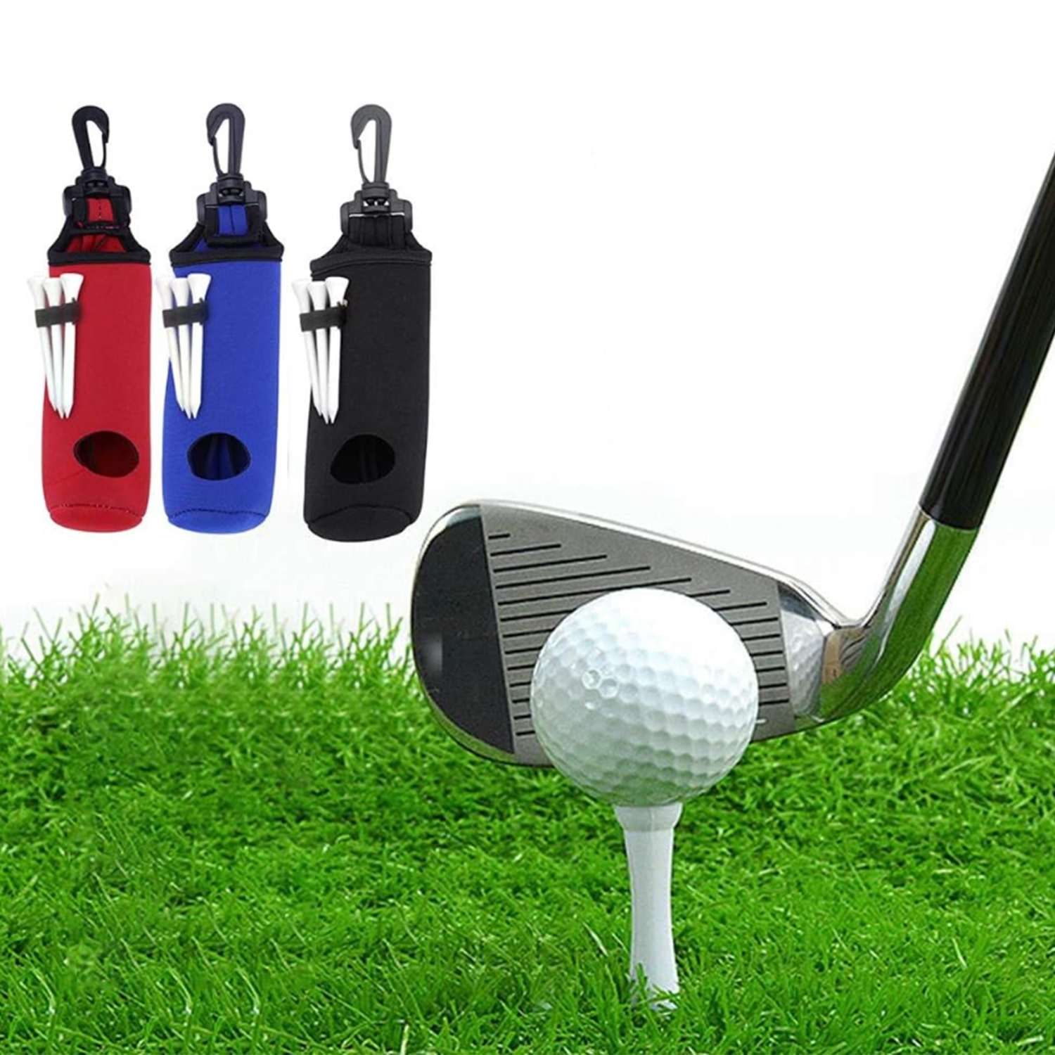 Portable Storage Bag With Golf Ball 3 Tees 4
